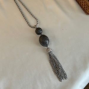 White House Black Market silver toned necklace